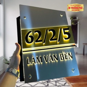 BIỂN SỐ NHÀ CÓ ĐÈN LED - SN0024