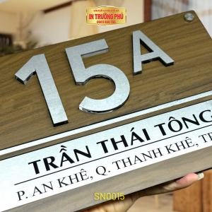 BẢNG, BIỂN SỐ NHÀ - SN0015