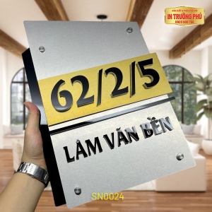 BIỂN SỐ NHÀ CÓ ĐÈN LED - SN0024